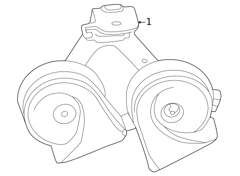 Horns for 2026 Cadillac ESCALADE IQ #0