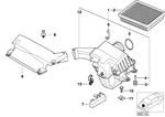 13717503496 - Fuel Preparation System: Intake Muffler for BMW Image
