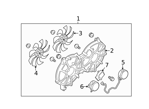 Cooling Fan for 2011 INFINITI M37 #0