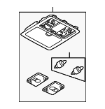 26430CD80E - Body: Map Lamp Assembly for Nissan Image