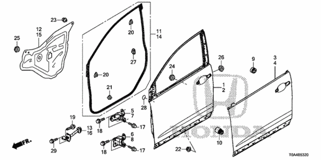 Front Door Panels for 2016 Honda CR-V #0