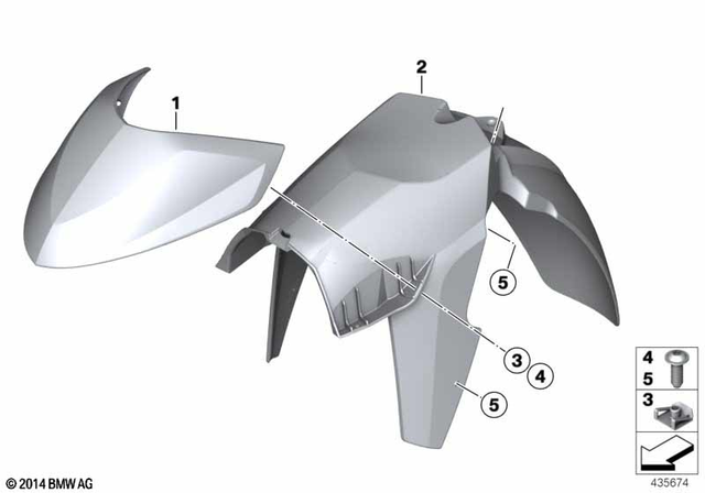 46617682900 - : Front Wheel Fender for BMW-Motorrad Image