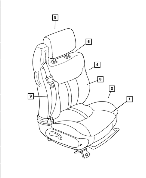 Front Seats for 2003 Chrysler Sebring #1