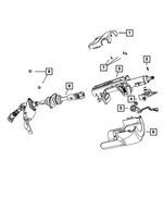 1JE43ZJ3AA - Steering: Steering Column Shroud for Jeep: Commander, Grand Cherokee Image