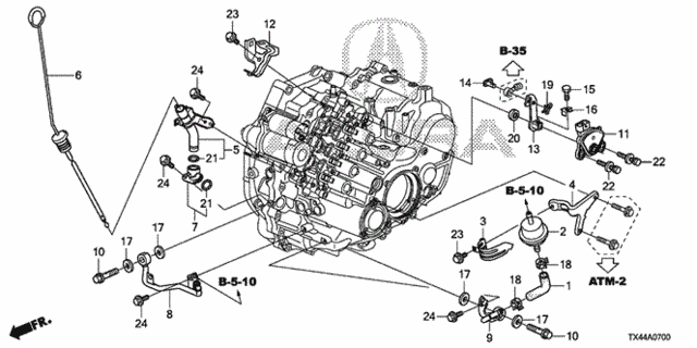 AT Oil Level Gauge - ATF Pipe for 2016 Acura RDX #0