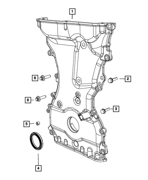 Timing Belt/Chain and Cover and Balance Shaft for 2016 Jeep