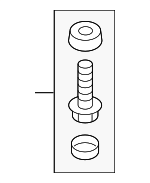 8W0498502A - Steering: Steering Column Mount Kit for Audi: e-tron Quattro, e-tron S, e-tron S Sportback, e-tron Sportback, Q8 e-tron, Q8 e-tron Sportback, SQ8 e-tron, SQ8 e-tron Sportback Image