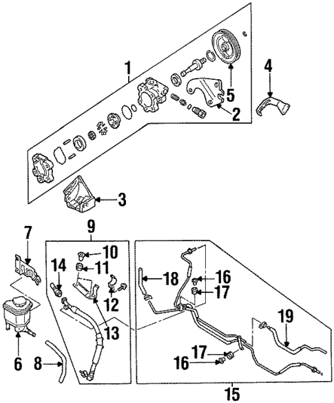 Pump & Hoses for 1997 Nissan 200SX #0