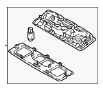 5G0947291KQAV - : Rear O'head Lamp for Volkswagen: Taos, Tiguan Image