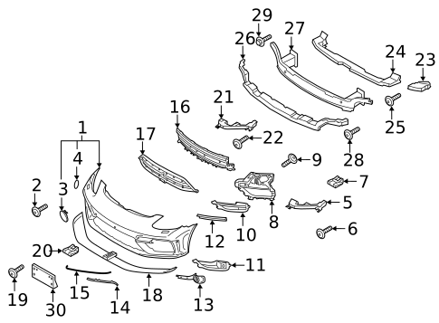 Bumper & Components - Front for 2020 Porsche Panamera #1