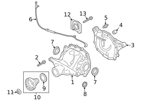 Axle & Differential for 2017 Ford Mustang #0