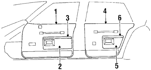 Door Trim Panel for 1988 Chevrolet Caprice #0