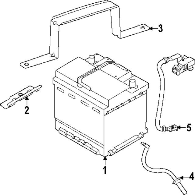 JX6Z10718D - : Hold Down Clamp for Ford Image