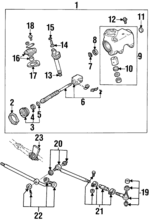 E3TZ3524D - Steering: Rack Assembly for Ford: E-150, E-150 Club Wagon, E-150 Econoline, E-150 Econoline Club Wagon, E-250, E-250 Econoline, E-250 Econoline Club Wagon, E-350 Club Wagon, E-350 Econoline, E-350 Econoline Club Wagon, E-350 Super Duty, E-450 Econoline Super Duty, E-450 Super Duty, Econoline Super Duty, F-150, F-250, F-350, F-Super Duty Image