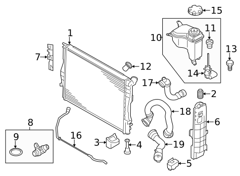 Radiator & Components for 2013 BMW 135i #0