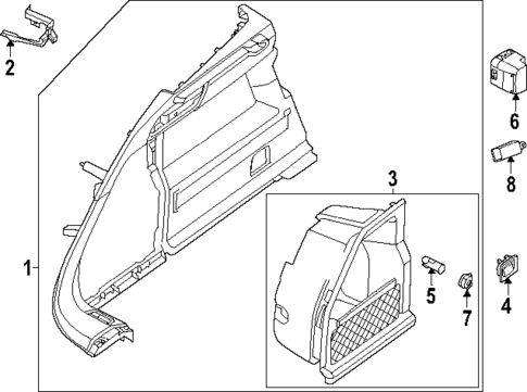 Interior Trim - Rear Body for 2025 Porsche Macan #3