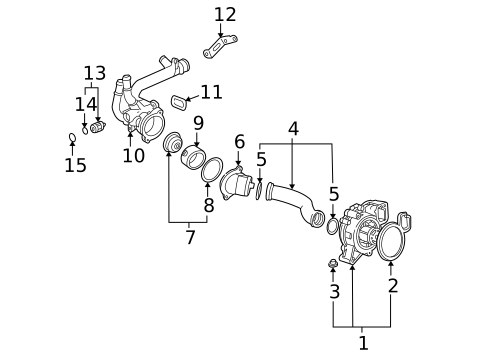 Water Pump for 2006 Saturn Ion #1