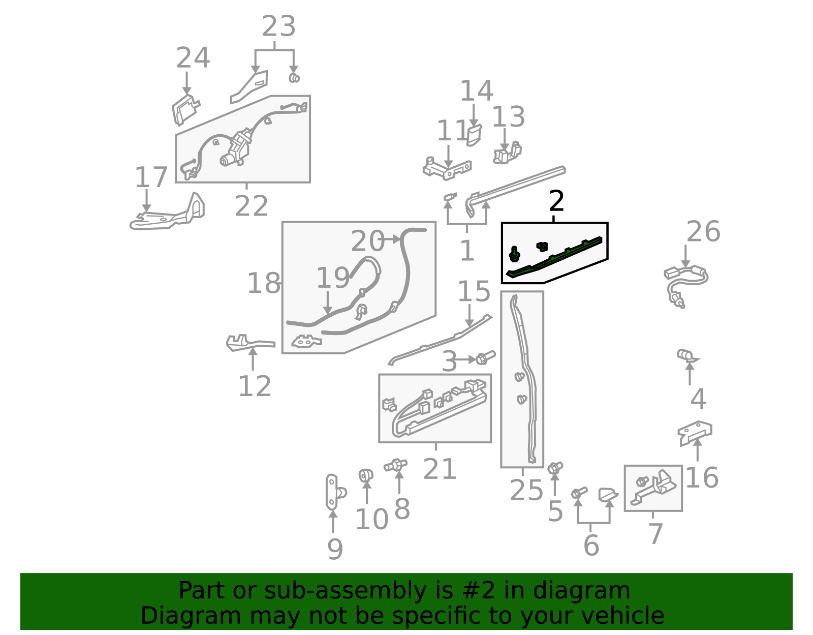 72516-SHJ-A00 - Rail Cover 2005-2010 Honda Odyssey | Honda Parts Online