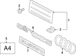 8W98271139B9 - Body: License Panel for Audi: A4 allroad Image