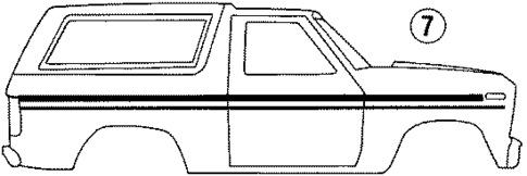 Stripe Tape for 1986 Ford Bronco #2
