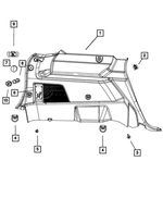 1JW29DX9AC - Interior Trim: Quarter Trim Panel, Left for Mopar Image image