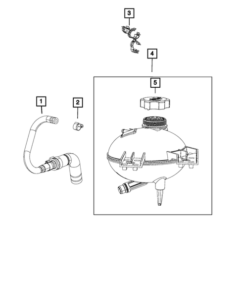 Engine Coolant Reservoir (Bottle) for 2015 Jeep Renegade #0
