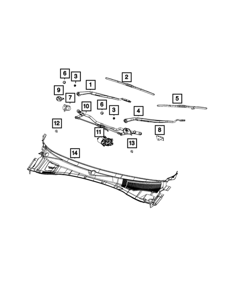 Wiper and Washer System for 2018 Chrysler 300 #5