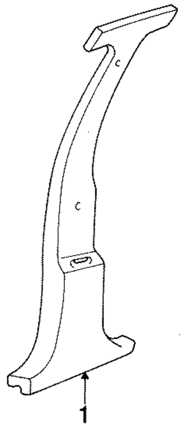 F428EK1 - Body: Center Pillar Trim for Mopar Image