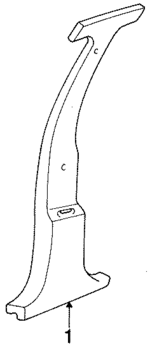 EN06KV4 - Body: Center Pillar Trim for Mopar Image