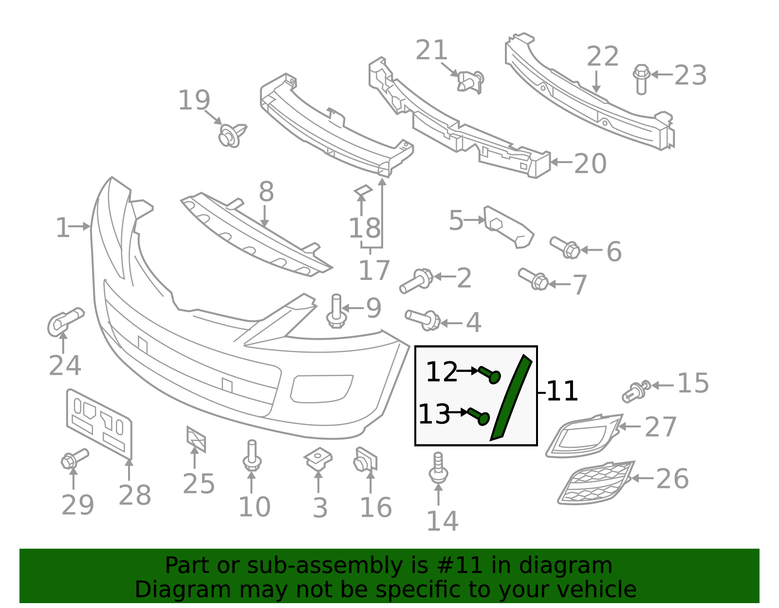 2010-2015 Mazda CX-9 Side Cover - Driver's Side (LH) TE69-51-W80