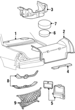 F7MZ5446668ACD - Body: Pkg Tray Trim for FORD Image