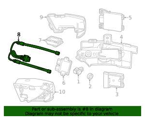 2021-2025 GM Motion Sensor 85523854 GM | GMPartsDirect.com
