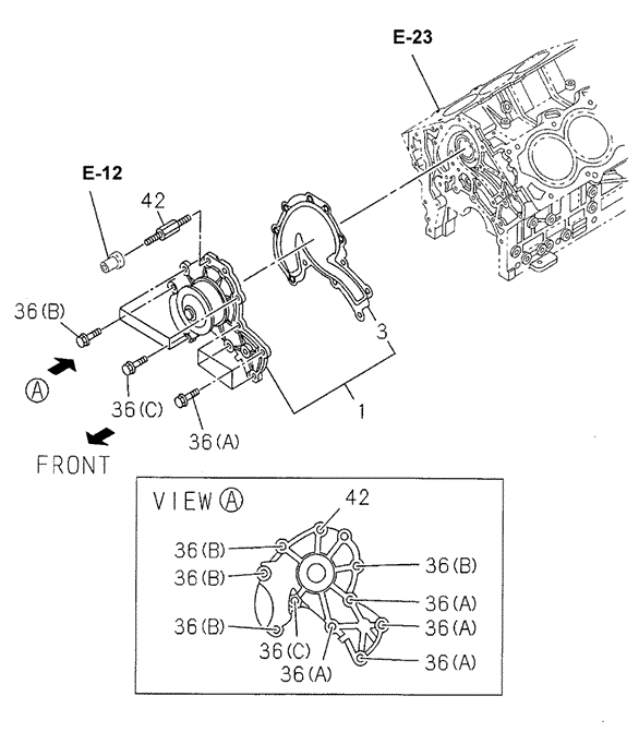 Water Pump for 2001 Honda Passport #0