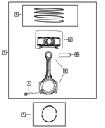 4666130AB - 3.3L Gas; Engine: Piston Pin And Rod for Mopar Image image