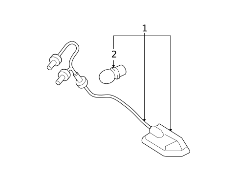 License Lamps for 2009 Hyundai Santa Fe #0