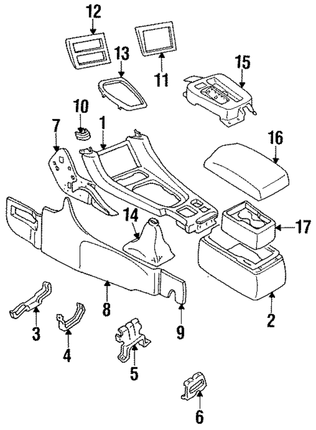 MB766494 - Body: Console for Mopar Image