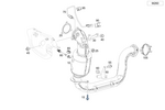 2474905902 - Exhaust System: Exhaust Gas Line, Front for Mercedes-Benz Image