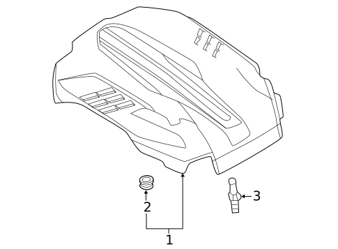 Engine Appearance Cover for 2020 Kia K900 #0