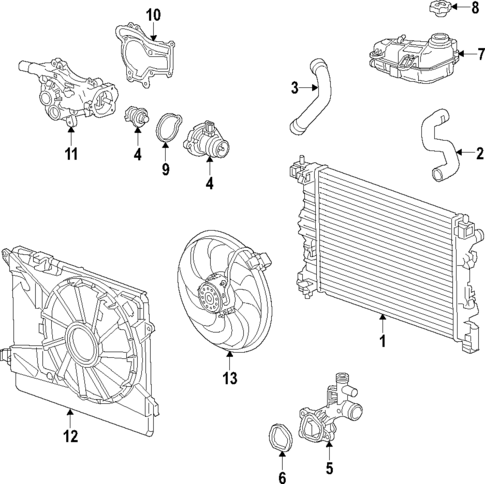 Cooling System for 2019 Buick Encore #0