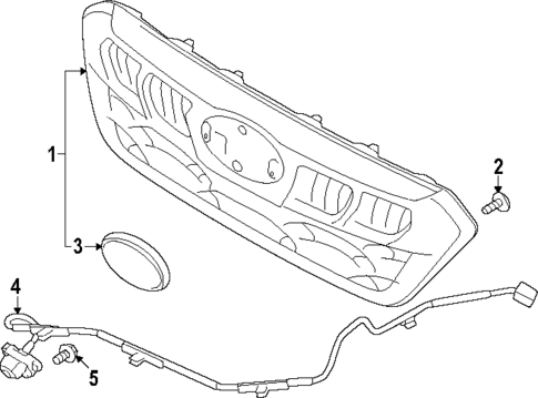 Grille & Components for 2024 Subaru Outback #0