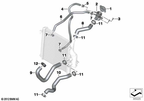 Coolant Lines for 2012 BMW-Motorrad C 600 Sport #0