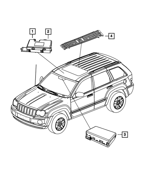 Keys, Modules and Engine Controllers for 2010 Jeep Grand Cherokee #4
