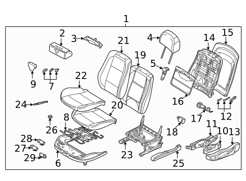 Front Seat Components for 1999 BMW 328i #0