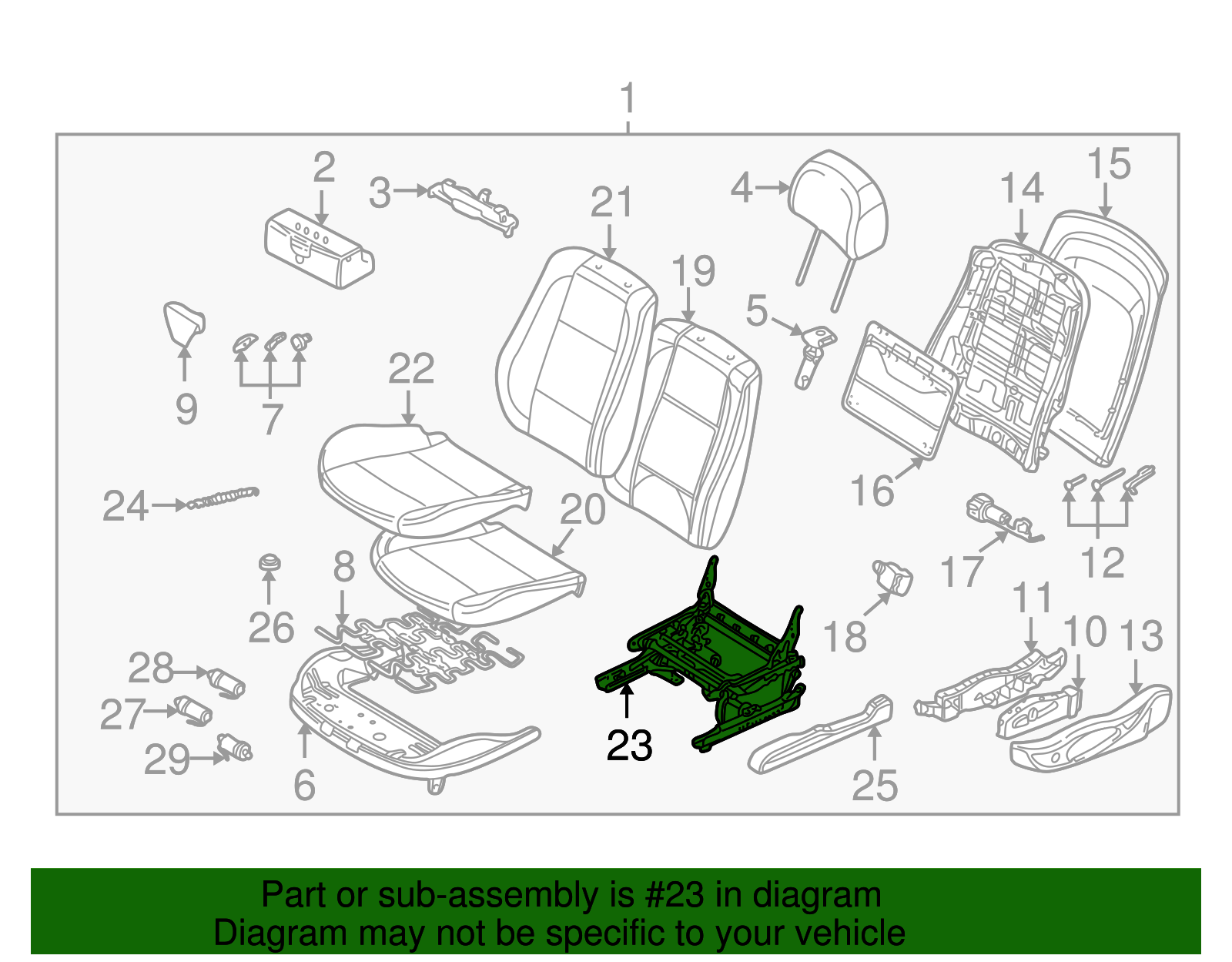 Seat Adjuster - BMW (52-10-7-111-870)
