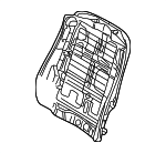 52108226421 - Body: Seat Back Frame for BMW: 323Ci, 323i, 325Ci, 325i, 325xi, 328Ci, 328i, 330Ci, 330i, 330xi, M3 Image