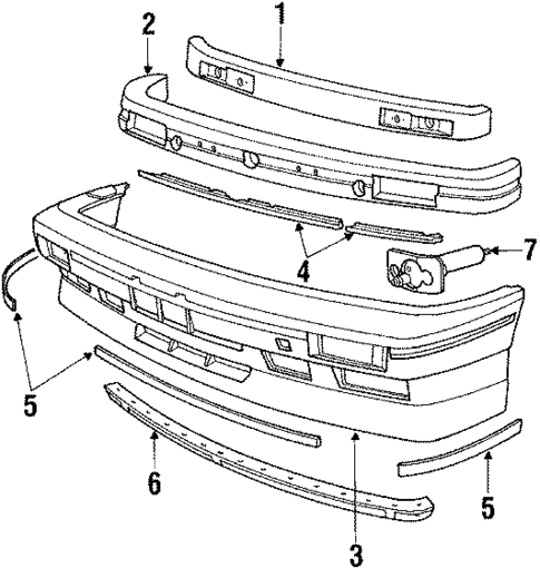 Bumper & Components - Front for 1990 BMW M3 #0