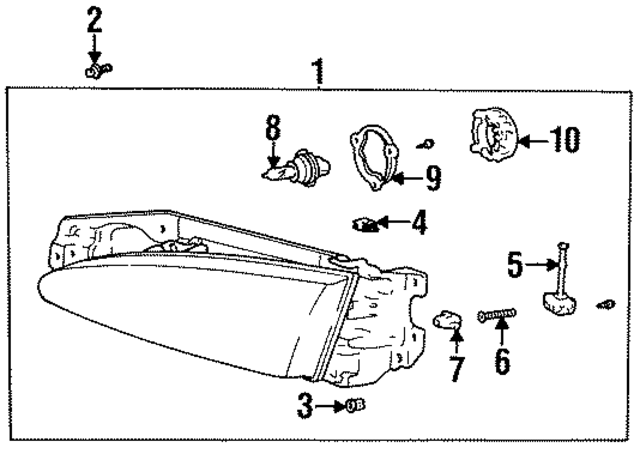 9215022000 - : Headlamp Assembly Retainer for Hyundai Image