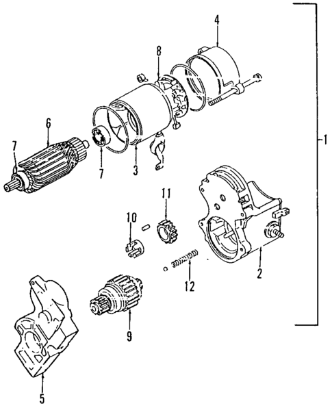 Starter for 1997 Honda Passport #0