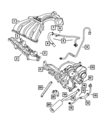 4884190AD - Engine 2.4L Four Cylinder (Turbo): Intake Manifold for Mopar Image image