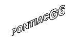 22689392 - Body: Nameplate for Pontiac: G6 Image